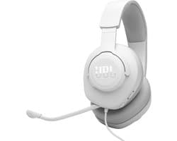 JBL Quantum 100 M2 - Bedrade Gaming Headset - Over-ear Koptelefoon met Afneembare Microfoon - 3.5 mm Jack - Voor PC, PlayStation, Xbox & Switch - Wit