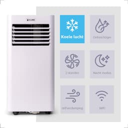 BluMill Smart Airco - Mobiele Airco - Met Wifi - 7000 BTU - Airconditioning - Geschikt voor Ontvochtiging - Inclusief Wieltjes - incl. Raamafdichting Kit — thumbnail 6