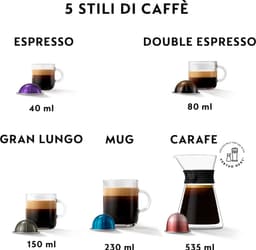 De'Longhi Nespresso Vertuo Next ENV120.GY - Koffiecupmachine - Grijs — thumbnail 4