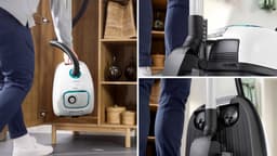 Bosch ProHygienic BGB41HYG1H Serie 4 - Stofzuiger met zak - 11 mtr bereik - ULPA15 - Wit — thumbnail 7