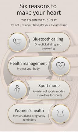 Darenci Smartwatch Flair Pro  - Smartwatch dames -Smartwatch heren -Activity Tracker- Touchscreen -Bluetooth bellen -Met extra bandje -Horloge -Stappenteller -Bloeddrukmeter -Verbrande calorieën -Zuurstofmeter -Spatwaterdicht -Zwart — thumbnail 12
