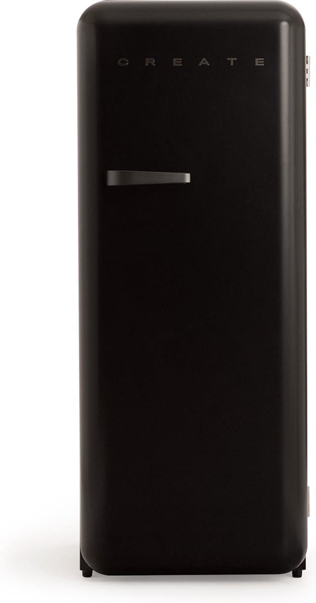 CREATE - Koelkast in retrostijl - Zwart - Handvat Zwart - FRIDGE RETRO 281L — afbeelding 1