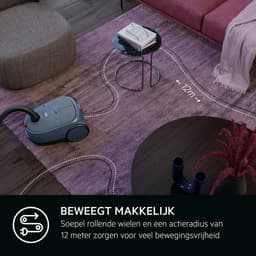 AEG AB61A4DB Animal 6000 - Stofzuiger met zak - Parketborstel - Dierenhaar - Turboborstel - Hepa filtratie - Vacuum cleaner - Alle vloertypen - 650 watt - Lang snoer 12m bereik - Blauw - Compact design - 3 extra accessoires — thumbnail 7