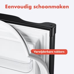 KitchenBrothers Koelkast - 127L - Tafelmodel - IJskast - Frigo - Vrijstaand - Zwart — thumbnail 3