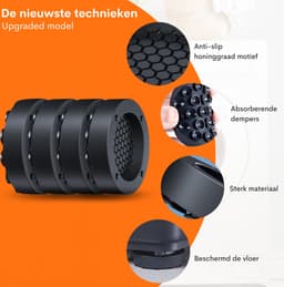 FLOOQ Wasmachine Dempers Pro Upgraded - Wasmachine Verhoger - Geschikt voor Wasmachine en Droger - 4 stuks — thumbnail 12