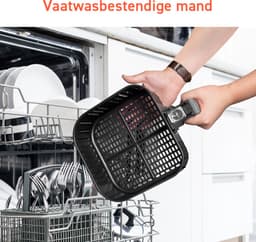 Cosori XL Airfryer - Heteluchtfriteuse 5.5 liter - Inclusief Spiezenrek en 5 Spiezen - met App Connectie – Zwart — thumbnail 2