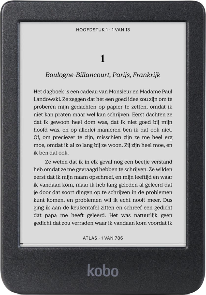 Kobo Clara BW - E-reader - 6 inch - 16GB - Luisterboeken - Zwart — afbeelding 1