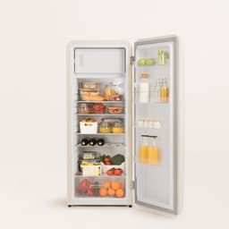 CREATE - Koelkast in retrostijl - Gebroken wit - Handvat Marmer - FRIDGE RETRO 281L — thumbnail 4