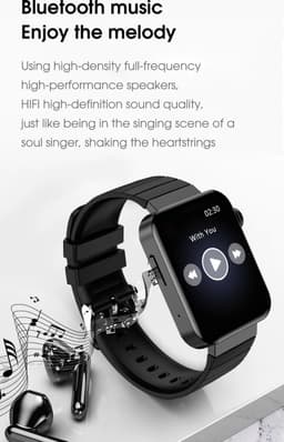 DrPhone iNX - Metalen Smartwatch Bluetooth Bellen - Microfoon - Hartslag - Stappen - Mannen / Vrouwen - IOS/Android - Zilver — thumbnail 14