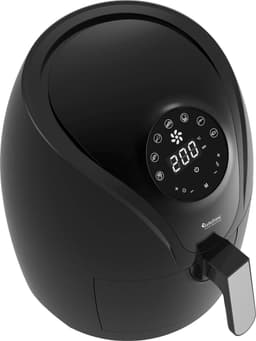 TurboTronic AF9D Digitale Airfryer - Heteluchtfriteuse - 3,5 Liter - Zwart/Zilver — thumbnail 2