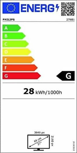 Philips B Line 278B1/00 LED display 68,6 cm (27") 3840 x 2160 Pixels 4K Ultra HD Zwart — thumbnail 13
