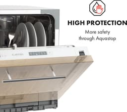 Klarstein Vaatwasser Mini voor 6 Couvert, Stille Inbouw Vaatwasser klein met 6 Programma’s, Tafelmodel Vaatwasser voor Thuis, Kantoor en Camping, Mini Vaatwasser met Wateraansluiting - Vaatwasmachine Afwasmachine - 6 Maatgedekken 52 cm - voor Singles — thumbnail 17