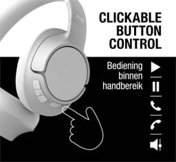 Fresh ‘n Rebel Clam Fuse – Draadloze Bluetooth Koptelefoon met Active Noise Cancelling - 45 uur Speelduur - Ice Grey — thumbnail 6