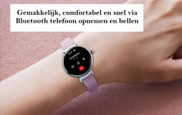 Belesy® Dakota Smartwatch Dames – Smartwatch Heren – Horloge 1.04 inch AMOLED Kleurrijk Touchscreen – Veel Gezondheidsmeters – Fitness Tracker – Agenda & Email & Meldingen – Bluetooth Bellen – Muziek Speler – AI Voice Assistent – Zwart Staal — thumbnail 11