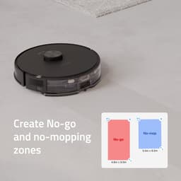 Hombli Slimme Robotstofzuiger - LiDAR Navigatie - Dweilen (300 ml) - No-Go Zones Anti-Val Sensor HEPA Filter - Compatibel met Alexa, Google en Siri- Alle vloeren - Zwart — thumbnail 8