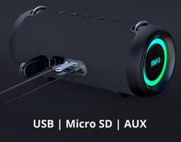 Mifa A90 - Bluetooth Speaker - Krachtig Stereo geluid - 60 Watt - Diepe Bass - Waterdicht - Draagbaar - 24u afspeeltijd - Bluetooth 5.0 - Draadloos – Zwart — thumbnail 8