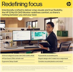 HP Elitedisplay E24q G5 - QHD IPS Monitor - 24 inch — thumbnail 11