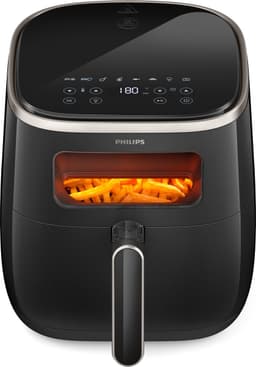 Philips 3000 Series Airfryer XL - HD9257/80 - Kijkvenster - 5.6L - Tot 5 Personen - Zwart — thumbnail 1