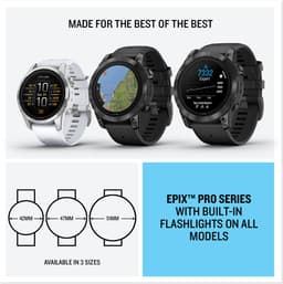 Garmin Epix Pro 51mm - Smartwatch – Sporthorloge - AMOLED-Scherm - 31 dagen batterij - 40+ Sport-apps – Muziek - Garmin Pay - Ingebouwde zaklamp - Zwart — thumbnail 9