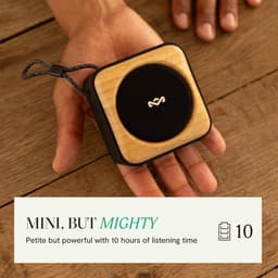House of Marley Roots bluetooth speaker - Draadloze compacte speaker - Ingebouwde Flesopener - Waterproof - 10 uur Batterijduur - Gemaakt van Duurzame Materialen - Zwart — thumbnail 8