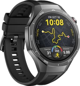 HUAWEI WATCH GT5 Pro 46mm Zwart Fluoroelastomeer Horlogeband - Ondersteuning van Golf en Duiken van 40 meter- Verbeterd 24/7 gezondheidsbeheer - Tot 2 weken batterijduur - Compatibel met iOS & Android — thumbnail 2