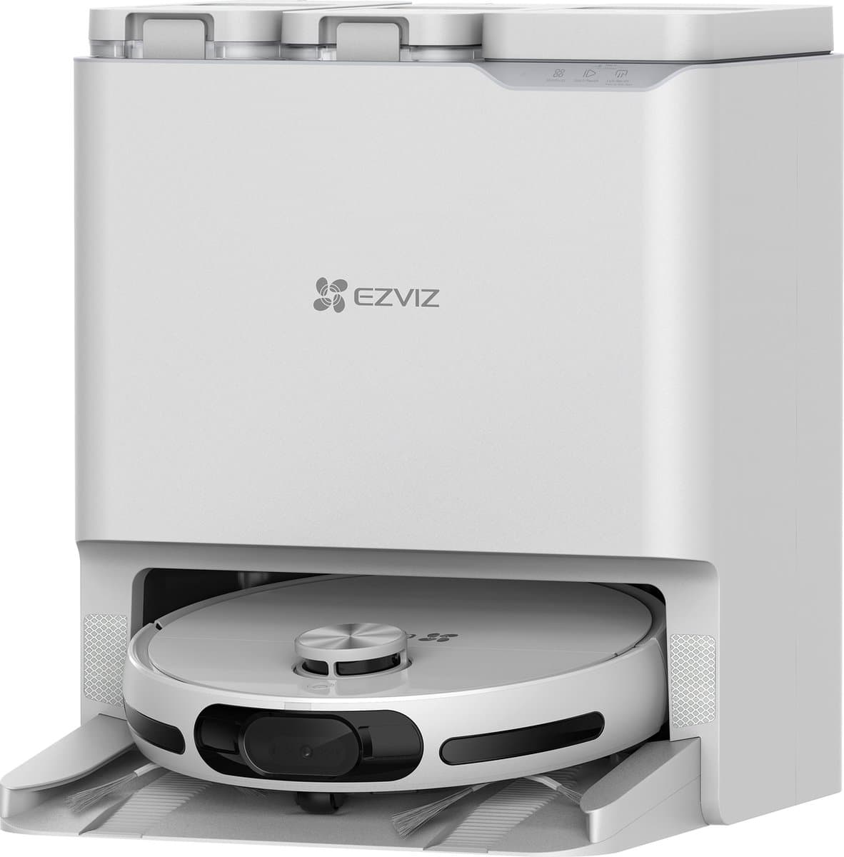 EZVIZ RS20 Pro - Robotstofzuiger met Dweilfunctie - 7200 Pa Zuigkracht, Laser Navigatie, 0,35 L Stofreservoir, 220 min Accu - Automatisch Stofreservoir Legen - Wi-Fi Appbediening - Compatibel met Google Assistant & Alexa — afbeelding 1
