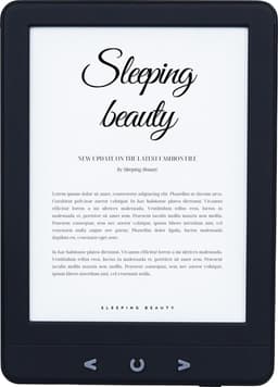 eReader 6 Inch - Ebook Reader - E-Reader met Backlight - 17H Schermtijd - 4GB - Zwart - Silvergear — thumbnail 3