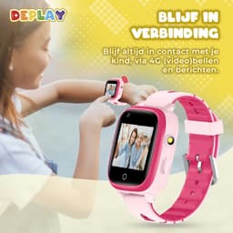 DEPLAY 4G KidsWatch Hero - GPS Horloge Kind - Smartwatch Kinderen - Kinderhorloge - Smartwatch Kind - Kinder Smartwatch - Roze — thumbnail 6