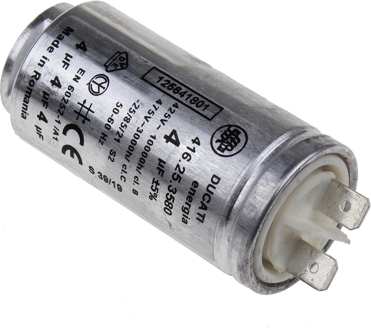 AEG Condensator 4 uf T65280, T61270, EDC2086 1256418011 — afbeelding 1