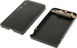 2,5 inch SATA HDD externe behuizing, grootte: 126 mm x 75 mm x 13 mm (zwart) — thumbnail 2
