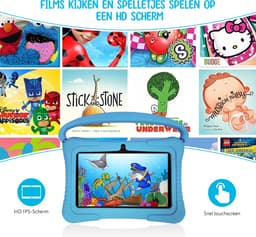 ZINLY® Kindertablet - 7 inch - Langdurig gebruik - kids tablet - Voor kinderen vanaf 3 jaar - Ouderlijk Toezicht App - Blauw — thumbnail 5