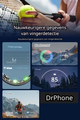 DrPhone RingSense V3 – Smart Ring - Europese ringmaat 59 - 5ATM Waterdicht – Slaapmonitor – Hartslagmeter - SpO2 + Case - Rose Goud Kleurig — thumbnail 12