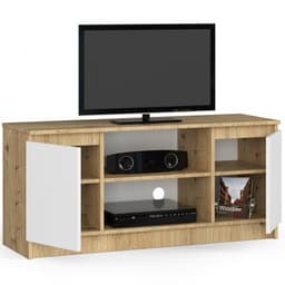 AKORD Furniture Factory OP0LRTV120ARTBIA, Eiken, 2 schappen, Mat, 2 deur(en), 400 mm, 1200 mm — thumbnail 4