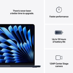 Apple MacBook Air (2025) 13 - M4 - 16 GB - 256 GB - Middernacht — thumbnail 8