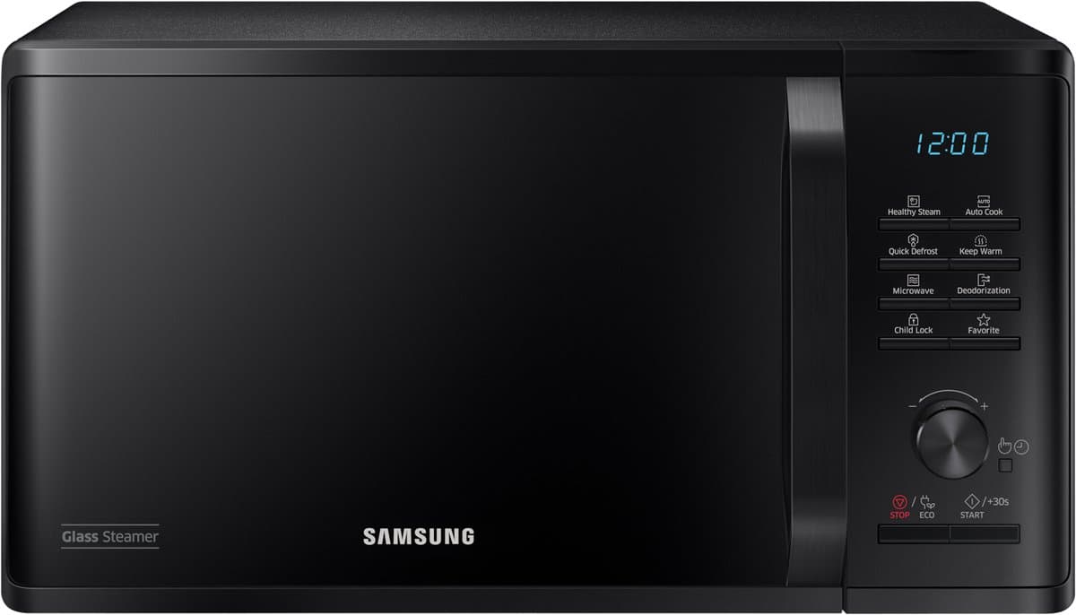 solo magnetron 23l 800w zwart - samsung - ms23k3555ek — afbeelding 1