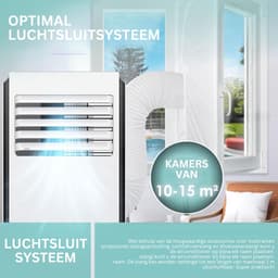 ApexArte® Mobiele Airco - Airconditioning - Ventilatoren - Airco Zonder Afvoerslang - Wit en Zwart — thumbnail 8