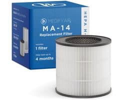 Medify Air MA-14 Vervangingsfilter – HEPA Filter H13 – 1 Stuk – Luchtfilter – Actieve Koolstof – Luchtzuivering