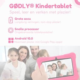 GØDLY® Kindertablet - 7 Inch - Kindertablet vanaf 3 jaar - Tablet Kinderen - Ouderlijk Toezicht - Gratis Beschermende Hoes - 12 Maanden Garantie - Roze — thumbnail 7