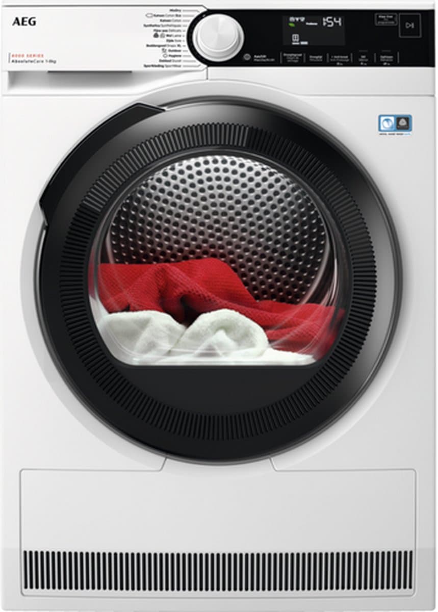 AEG TR88A54B EcoLine 8000 serie AbsoluteCare® - Wasdroger Warmtepompdroger - NL/FR — afbeelding 1
