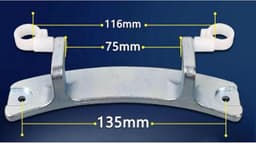 Aluminum alloy washer - deurhing - wasmachine deurhing - universele vervangingsonderdeel voor voorladende wasmachines — thumbnail 6