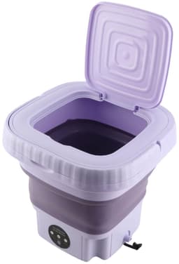 SPHProducts - Draagbare opvouwbare wasmachine - Mini-wasmachine - Automatisch wassen - 11 liter - Reiswasmachine - Geschikt voor camping en huis - EU- — thumbnail 2