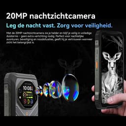 OSCAL TANK 1 Robuuste Smartphone 5G - 48GB RAM - 512GB ROM - 6,78 inch 2,4K FHD+ 120Hz - 20000mAh - 64MP + 50MP Camera, 20MP Nachtzicht - 170LM Dubbele LED-lamp - 100dB luidspreker - IP68/IP69K Outdoor Telefoon - Android 15 - NFC GPS - Oranje — thumbnail 17