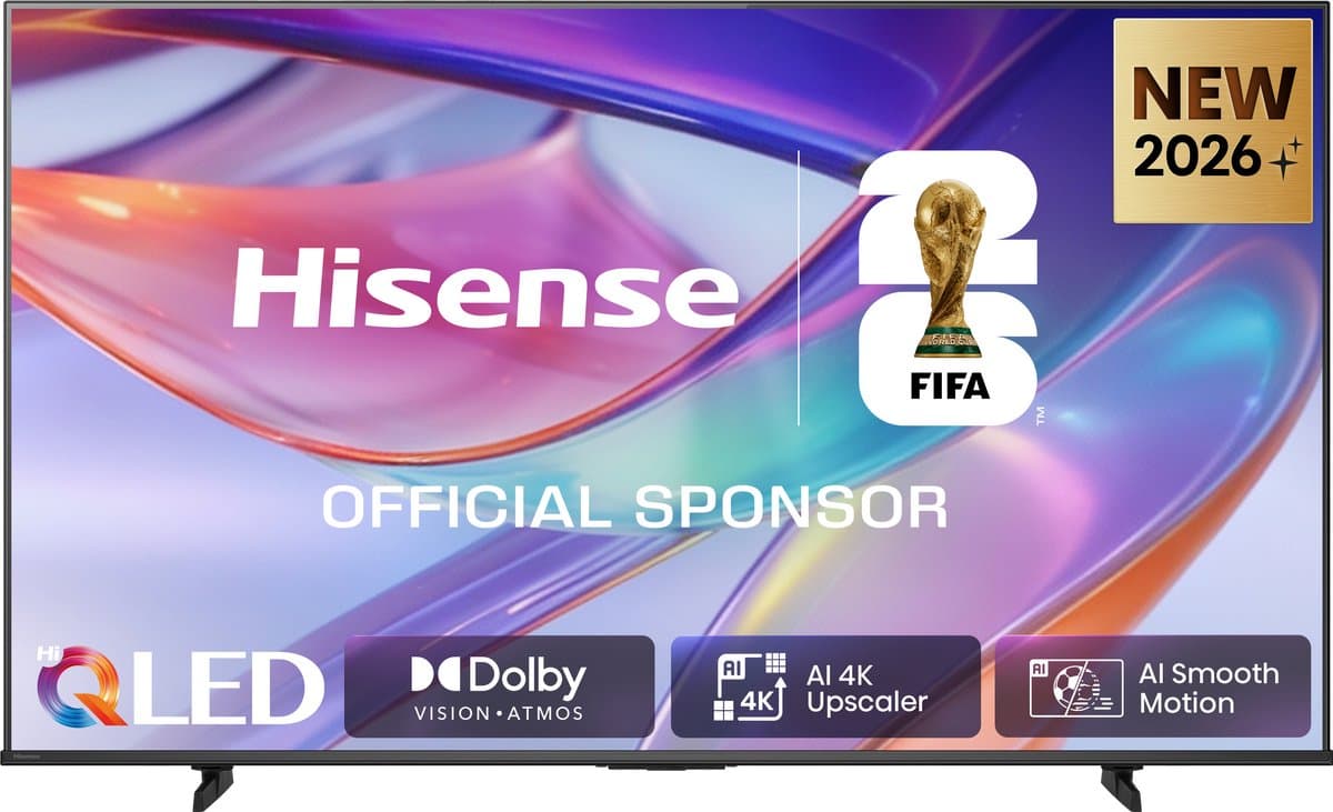 Hisense 43E7S SmartTV - 43 inch - 4K Hi-QLED - 2026 - Hi-QLED Colour - Dolby Vision Atmos - AI 4K Upscaler - AI Smooth Motion - Game Mode Plus - Filmmaker Mode — afbeelding 1