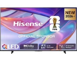 Hisense 43E7S SmartTV - 43 inch - 4K Hi-QLED - 2026 - Hi-QLED Colour - Dolby Vision Atmos - AI 4K Upscaler - AI Smooth Motion - Game Mode Plus - Filmmaker Mode