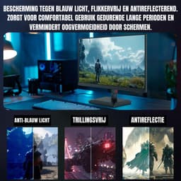 Zyrex® Gaming Monitor 240hz - Gaming Monitor -Zwart - ‎‎19cm x 55cm x 42cm — thumbnail 7