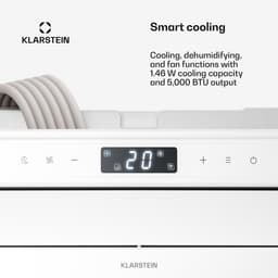 Klarstein Luchtontvochtiger Chillavan draagbare airco - 5.000 BTU, 3-in-1 koeling, en ventilator, energieklasse A, app-bediening, vrijstaand voor ruimtes tot 20 m², perfect voor caravans en campers - Timer - Dehumidifier — thumbnail 7