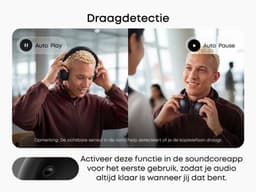 soundcore Space 2 by Anker, Active Noise Cancelling Koptelefoon, Comfortabele Pasvorm, 50H Speeltijd, LDAC Hi-Res Draadloze Audio, Dual Connection, Helderre Gesprekken, Bluetooth 6.1, Nap Mode, Draagdetectie — thumbnail 18