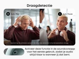 soundcore Space 2 by Anker, Active Noise Cancelling Koptelefoon, Comfortabele Pasvorm, 50H Speeltijd, LDAC Hi-Res Draadloze Audio, Dual Connection, Helderre Gesprekken, Bluetooth 6.1, Nap Mode, Draagdetectie — thumbnail 20
