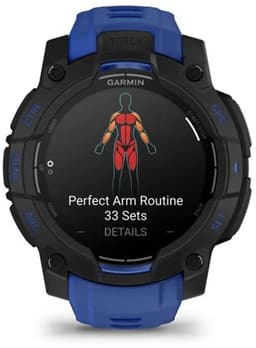 Garmin Instinct 3- Smartwatch - 45mm - AMOLED - Zwart & Blauw - Limited Edition — thumbnail 8