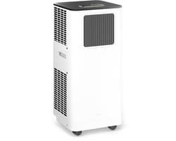 Klarstein Mobiele Airco Breeze Box 1,2 kWh, 3-in-1: koelen, ontvochtigen & ventileren, app & spraakbesturing, energieklasse A, voor ruimtes tot 51 m², vrijstaand met wielen, inclusief raamkit, wit - Airconditioner Mobiele Airconditioner,2 kW